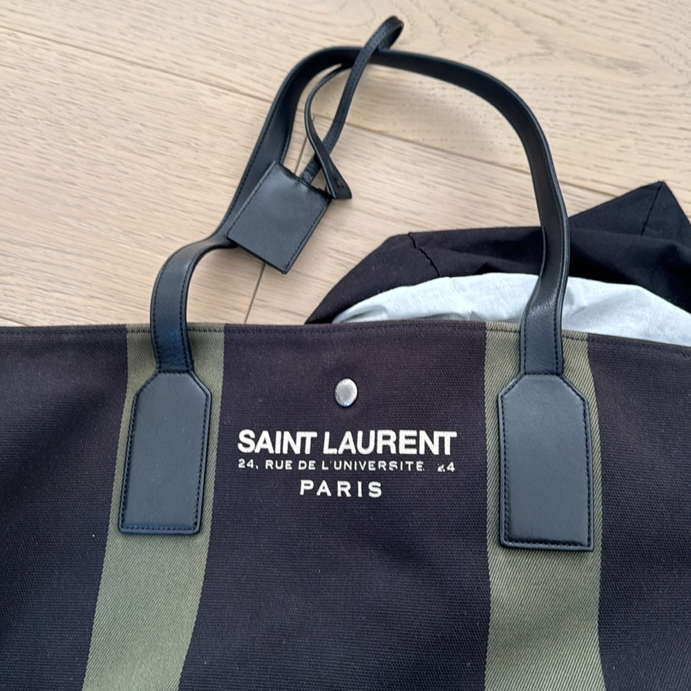 SAINT LAURENT | canvas tote, 2015